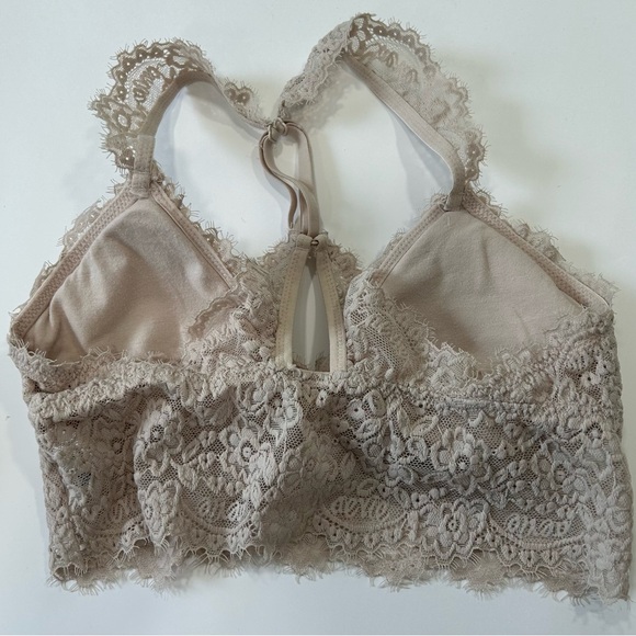 Lace bralette from Aerie, stone color, size XS Slightly used, great condition! - Picture 4 of 4
